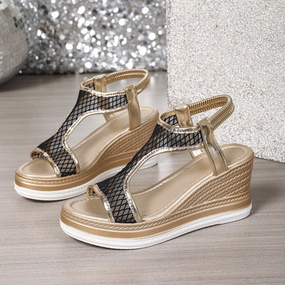 Amelia™ | Elegant Orthopedic Slip-On Wedge Sandals
