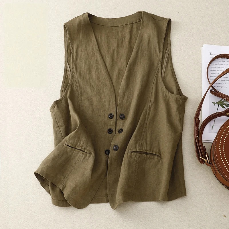 ÉLOISE™ |  LINEN VEST For Woman