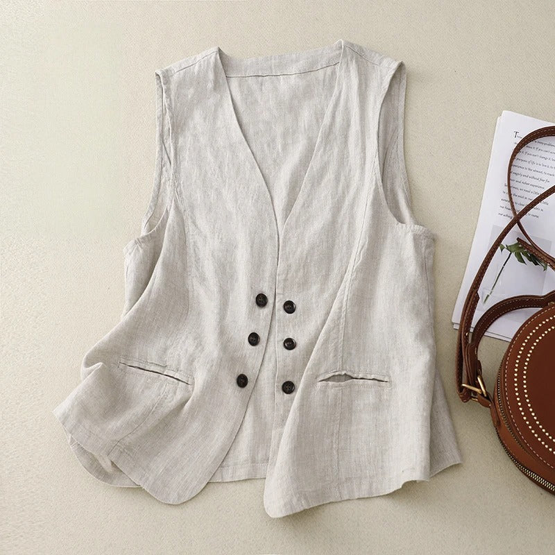 ÉLOISE™ |  LINEN VEST For Woman