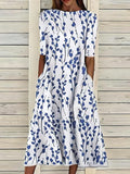 Women's Kust Flower Dress – Floral Midi with Pockets