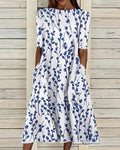 Women's Kust Flower Dress – Floral Midi Beach Dress