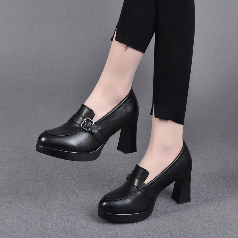 Quincy | Versatile Leather Heeled Shoes
