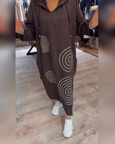 Dress™ | with hood, long sleeves, wide