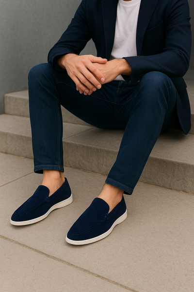 George™ | Classic Brand Suede Leather Loafers