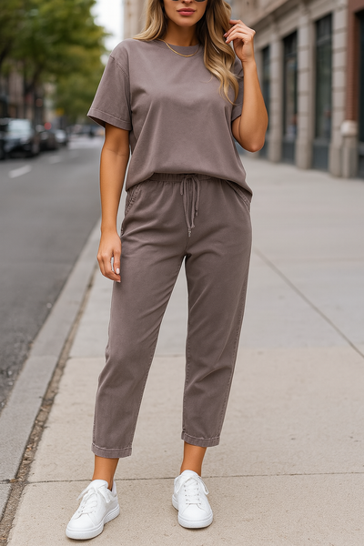 Celinda™ | Short-Sleeved Top and Shorts 2-piece Set