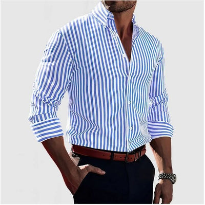 Armand™ | Classic Striped Long Sleeve Shirt