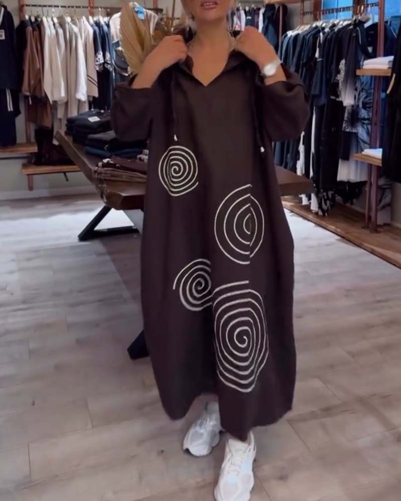 Dress™ | with hood, long sleeves, wide