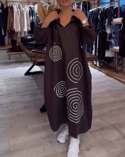 Dress™ | with hood, long sleeves, wide