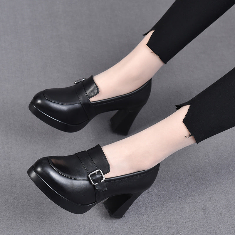 Quincy | Versatile Leather Heeled Shoes