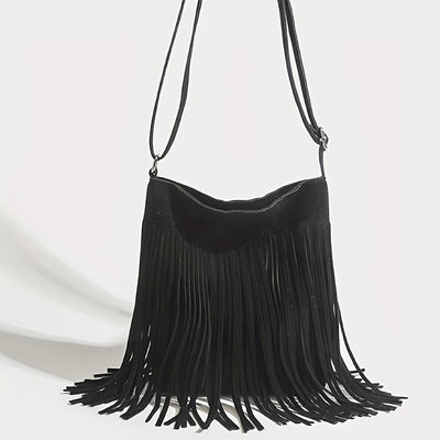 Faye | Boho Chic Fringe Shoulder Bag