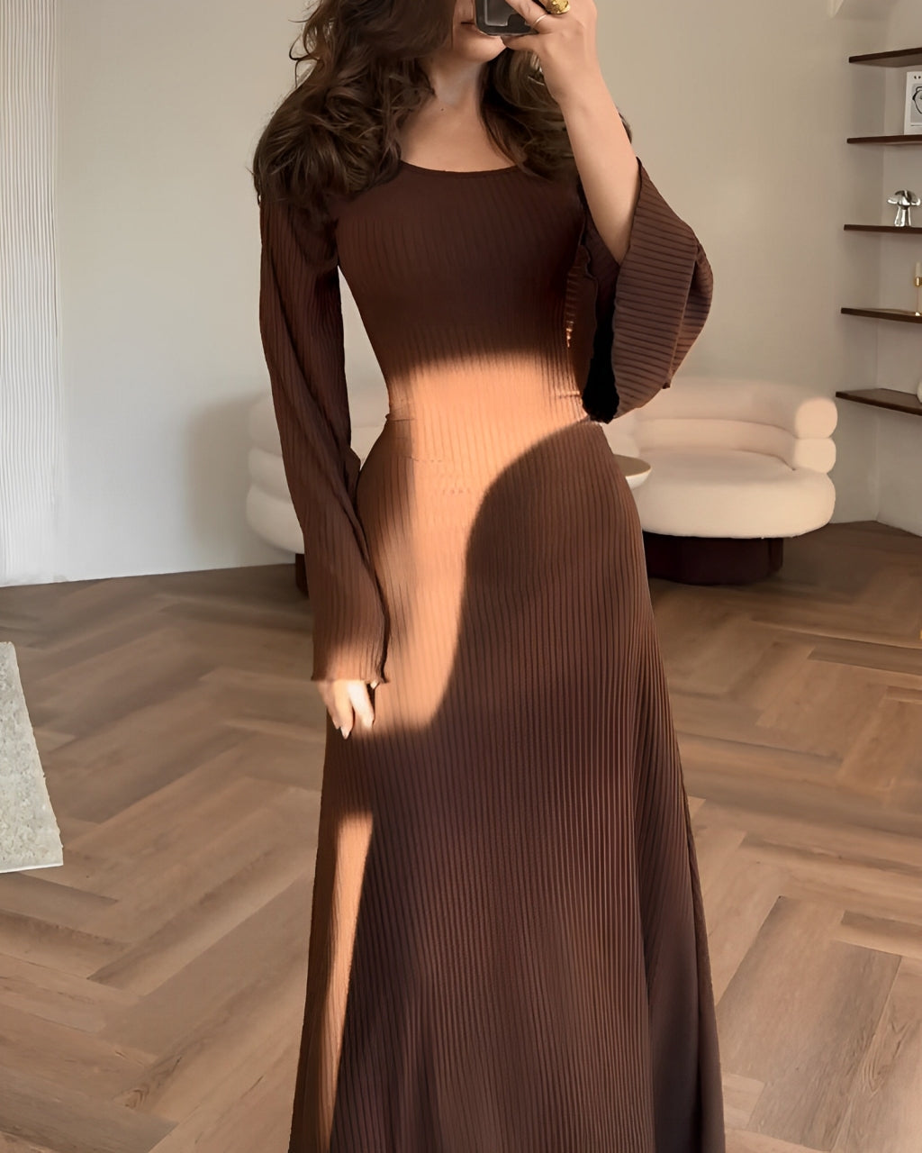 Bella | Elegant Knit Maxi Dress