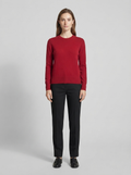 Cashmere Blend Round Neck Pullover Sweater