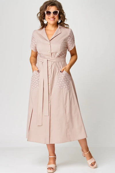 Bianca™ | Fashionable V-neck Midi Dress