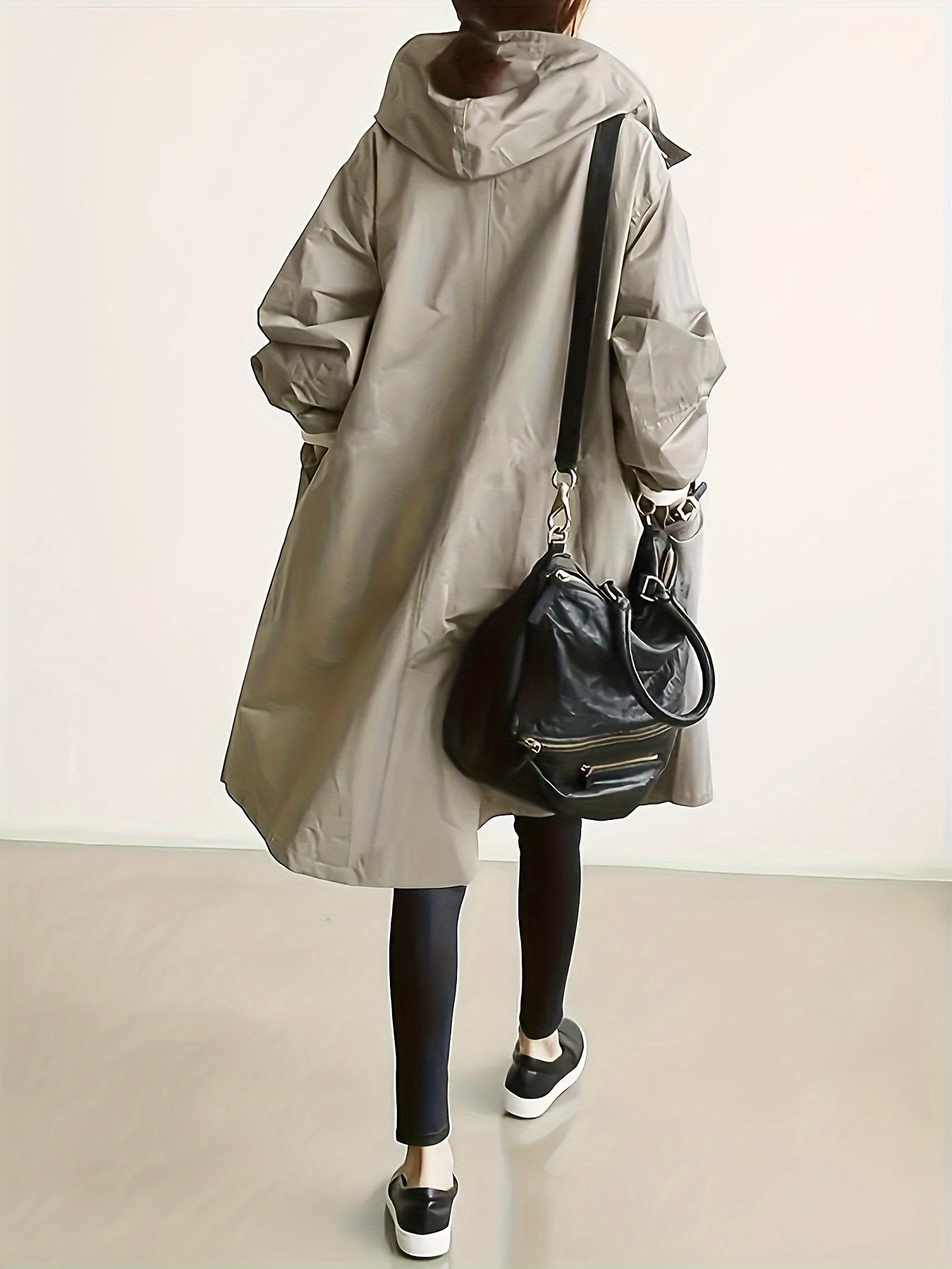 Daphne | Buttoned Hoodie Trench Coat