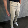 Men's Summer Elastic Drape Suit Pants – Four-Way Stretch