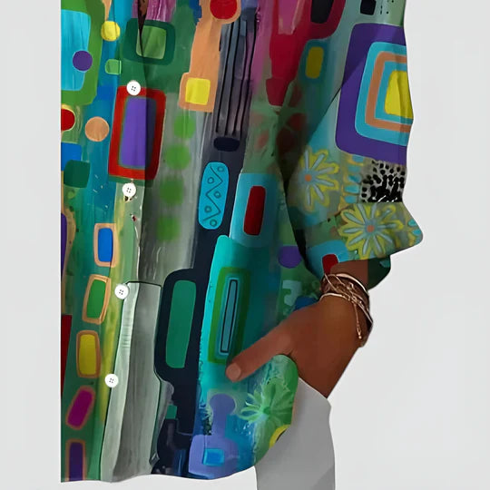 Abigail™ | Blouse With Colorful Design
