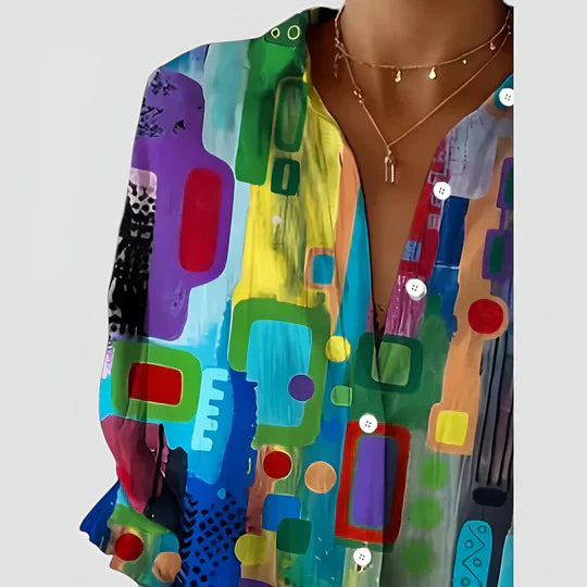 Abigail™ | Blouse With Colorful Design