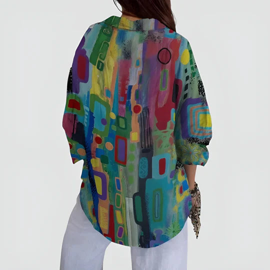 Abigail™ | Blouse With Colorful Design