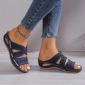 Women's Orthopedic Leather Sandals – Arch Support & Comfort