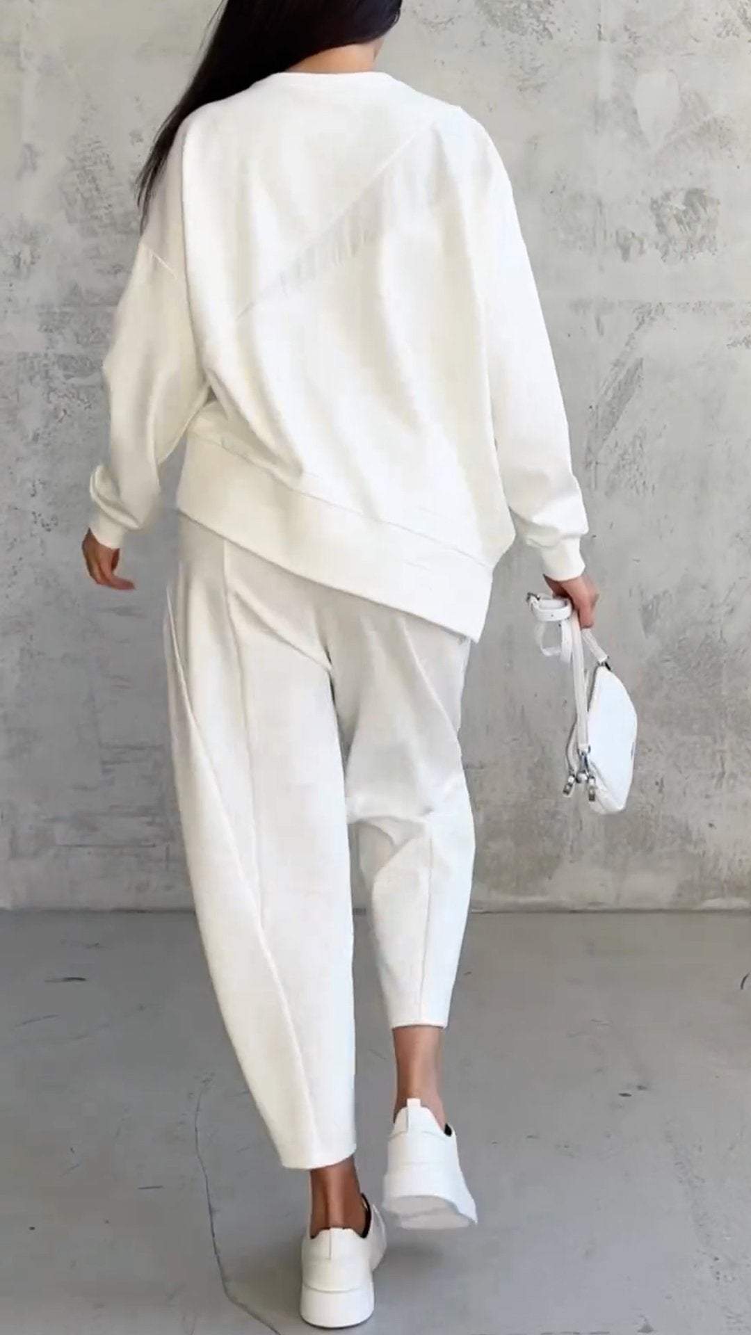 Imogen™ | Casual round Neck Long Sleeve with Pants Set