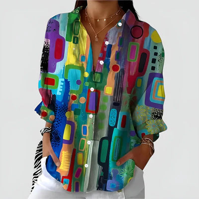 Abigail™ | Blouse With Colorful Design