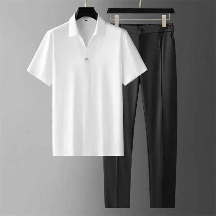 Front view of a white Preston Luxury men&