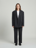 Double-Breasted Blazer and Straight Trouser Set