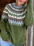 Women's Cozy Icelandic Winter Sweater – Natural Warmth