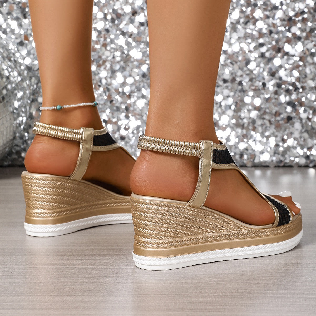Amelia™ | Elegant Orthopedic Slip-On Wedge Sandals