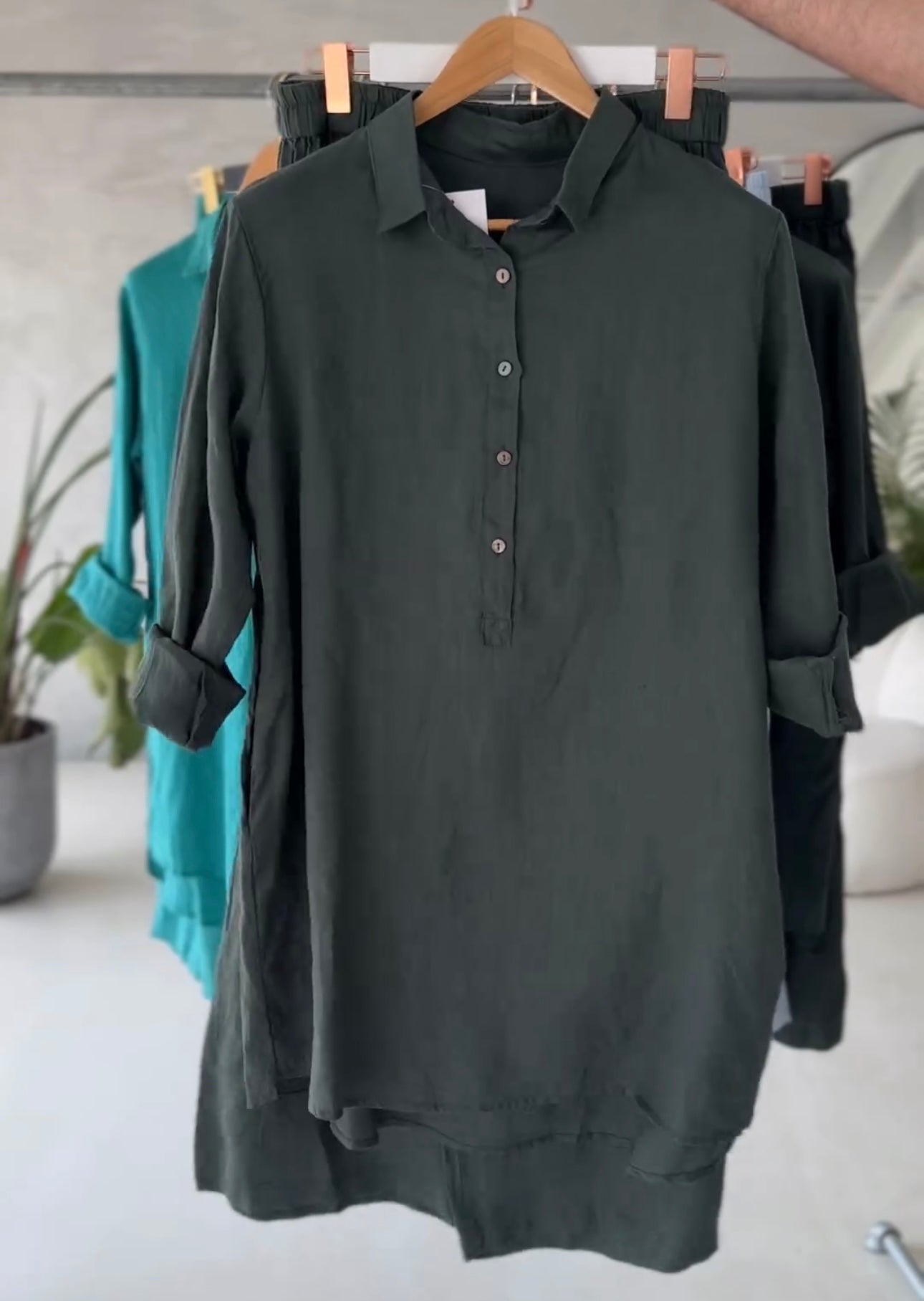 India | Cotton two-piece set with shirt and relaxed pants