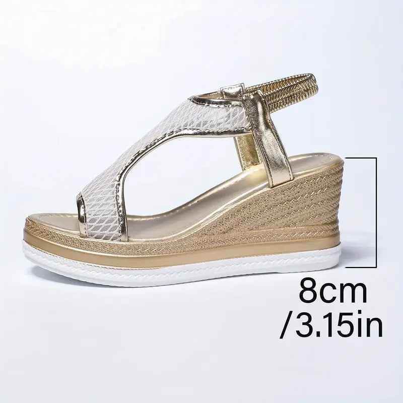 Amelia™ | Elegant Orthopedic Slip-On Wedge Sandals