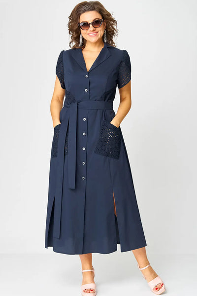 Bianca™ | Fashionable V-neck Midi Dress