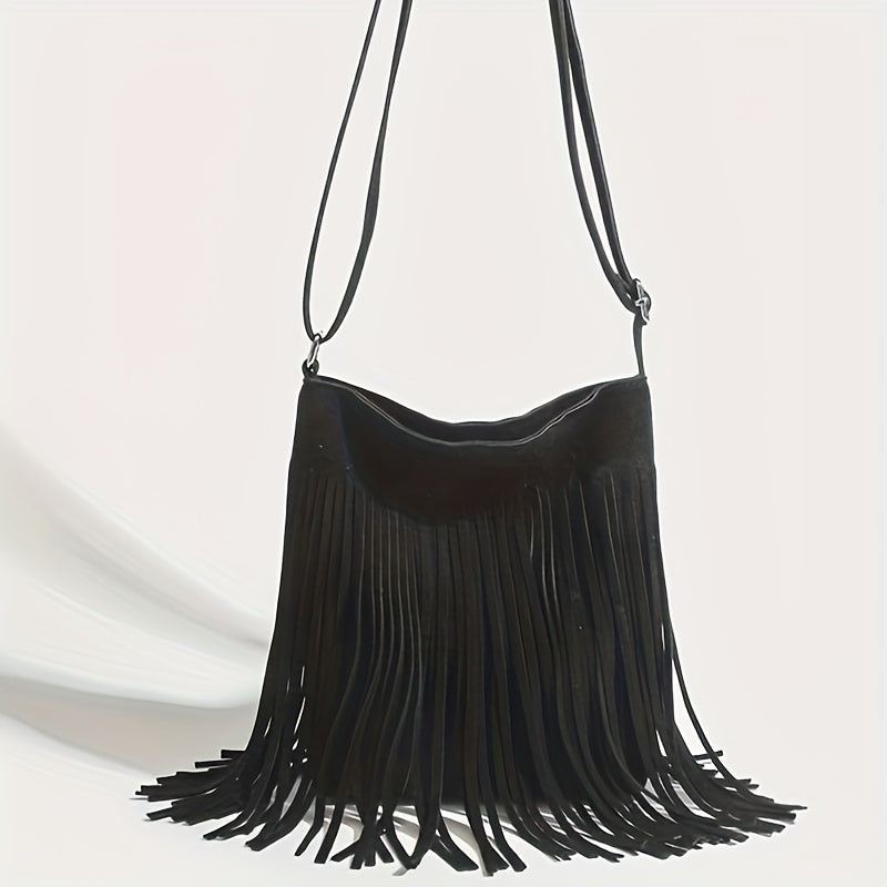 Faye | Boho Chic Fringe Shoulder Bag