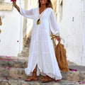 Women's Boho Dress – Elegant Viscose Blend