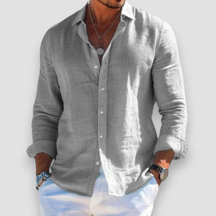 Edward™ | Cotton Linen Beach Shirt