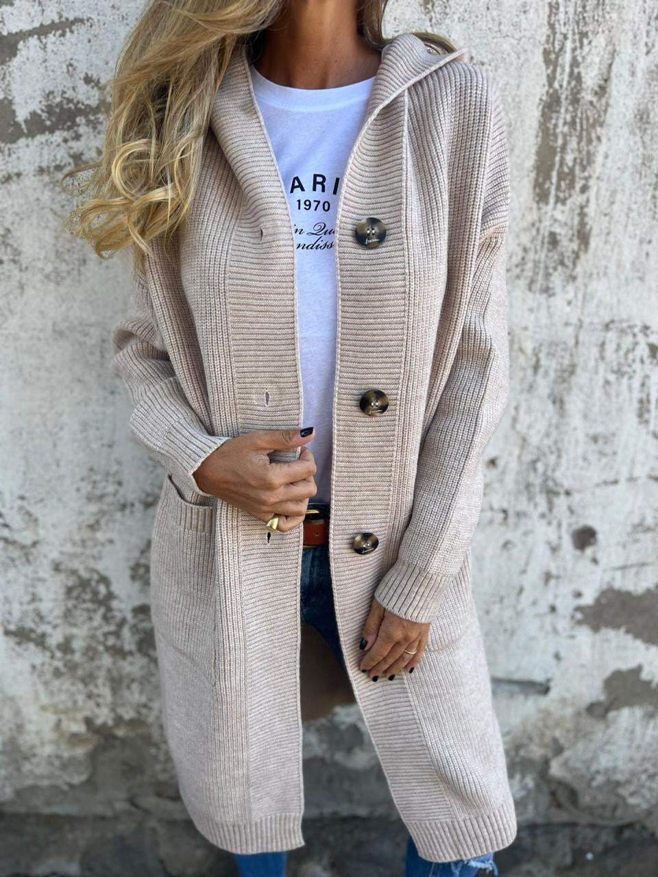 Kara | Elegant Long Knit Cardigan
