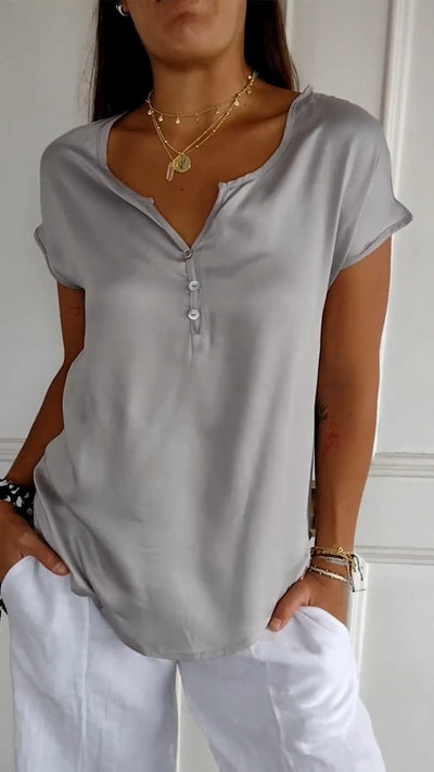 Valerie™ - Effortless V-Neck Tee