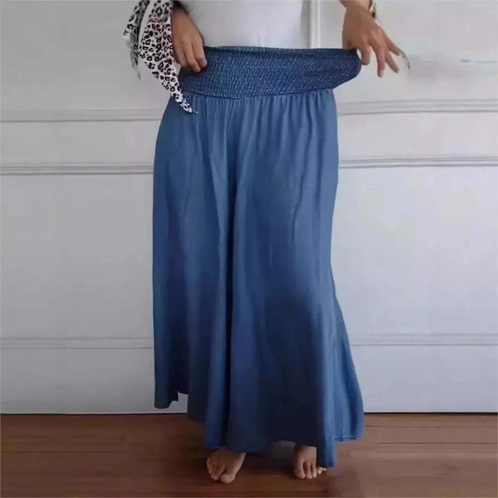 Arleen™  | High Waist, Wide Leg Pants with Pocket
