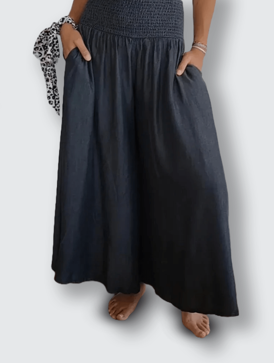 Arleen™  | High Waist, Wide Leg Pants with Pocket