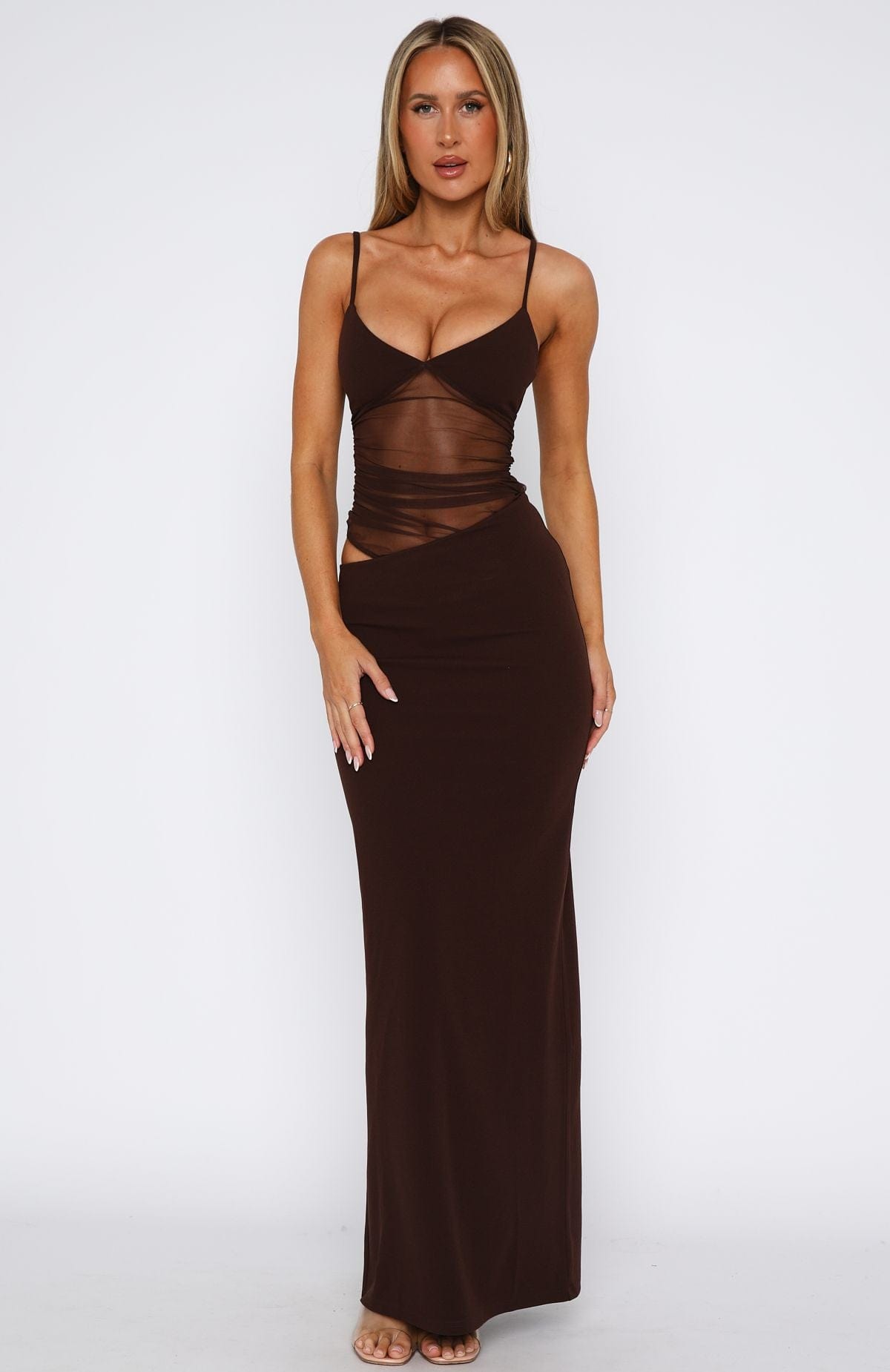Viola™ | Sheer Mesh Maxi Dress