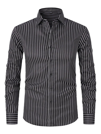 Ace™ | Stripe Printed Men’s Long Sleeve Shirt