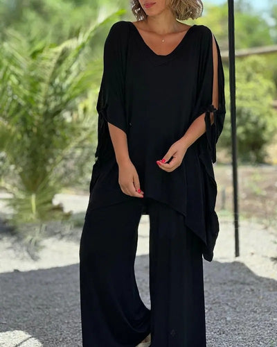 Bella™ | Loose Two-Piece V-Neck Set