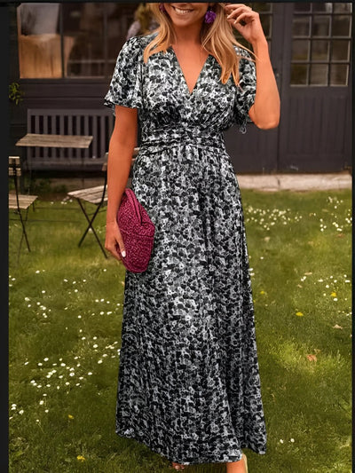 Allyson™ | Summer Floral Print Casual Maxi Dress
