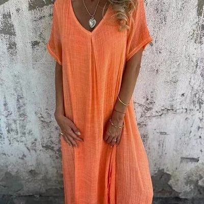 Amanda™ | Elegant V-Neck Summer Dress