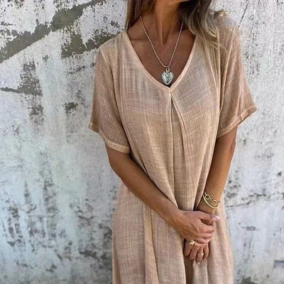 Amanda™ | Elegant V-Neck Summer Dress