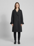 Oversized Double-Breasted Cotton-Blend Trench Coat