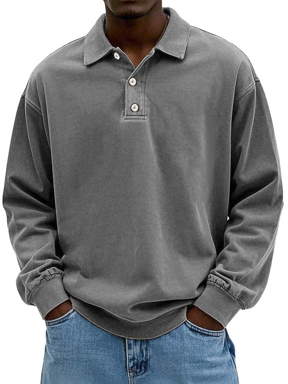 Kai | Men's Casual Long-Sleeve Polo
