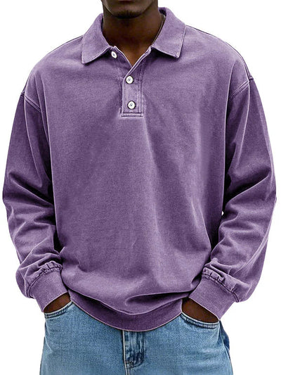 Kai | Men's Casual Long-Sleeve Polo