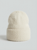 Rabbit Hair Blend Double-Layer Slouchy Beanie