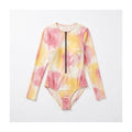 Women's Long Sleeve Printed Swimsuit Australia – Front Zip One-Piece